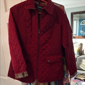 Liz Claiborne- Women's Quilted Utility Jacket - Red